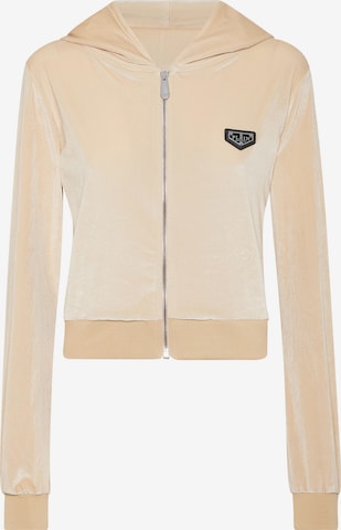 Philipp Plein - Casaco meia-estação 'Skull' em bege: frente