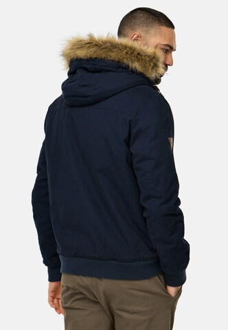 INDICODE JEANS Winter Jacket 'Pennington' in Blue