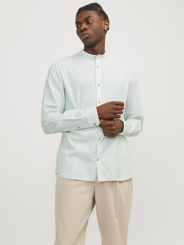 JACK & JONES Comfort Fit Skjorte 'JJSummer Band' i grøn: forside