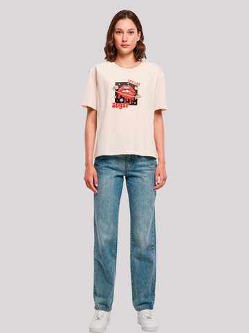 F4NT4STIC T-Shirt 'Lips Like Sugar Retro Fashion Valentinstag' in Pink