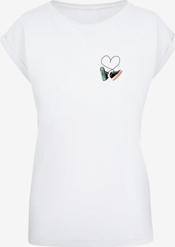 Mister Tee Футболка 'Kicks Love' в Белый: спереди