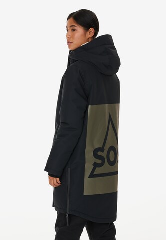 SOS Winter Coat 'Malbun' in Black