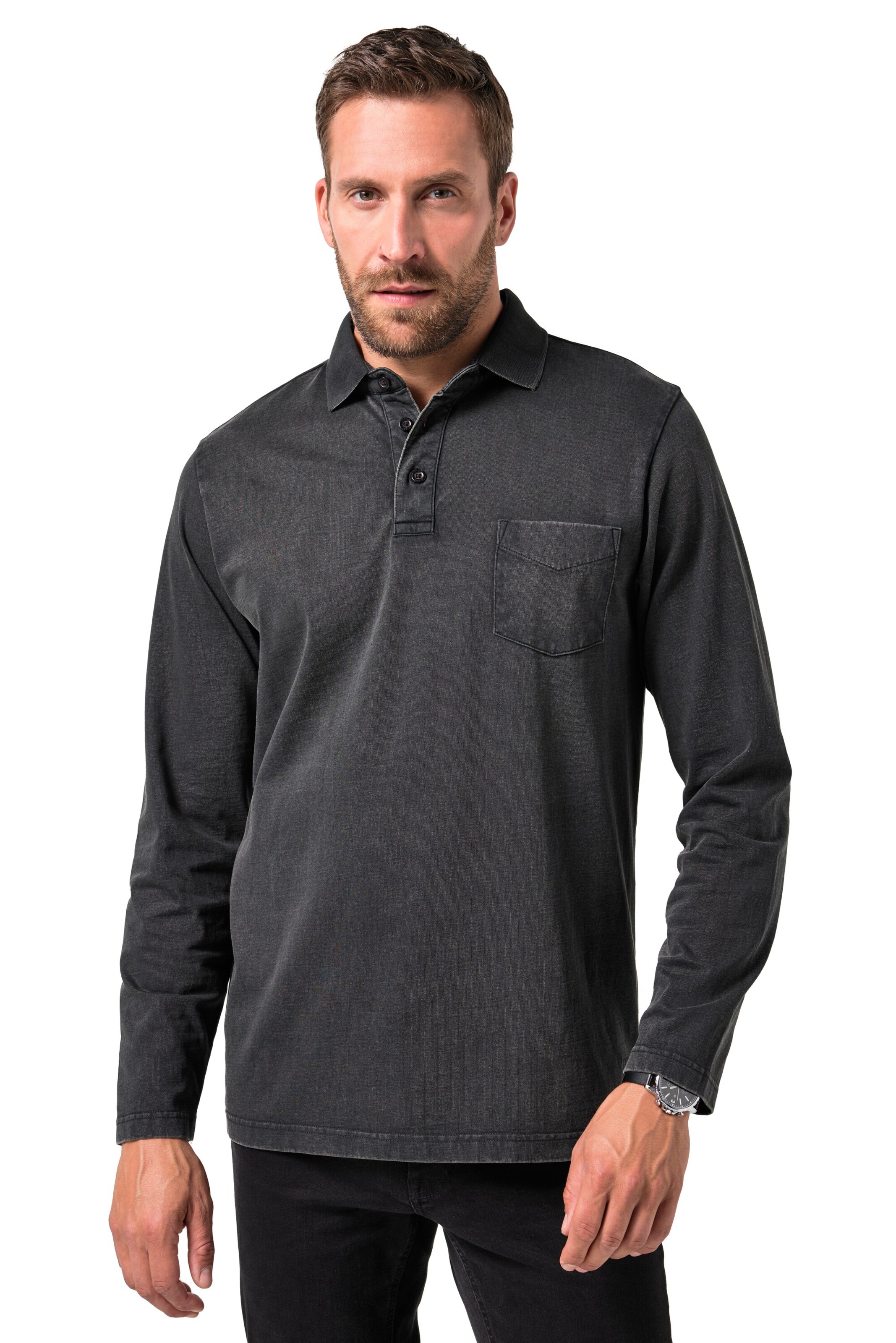 JP1880 Shirt in Grijs: voorkant