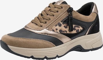 Sneaker bassa di Tamaris in marrone: frontale