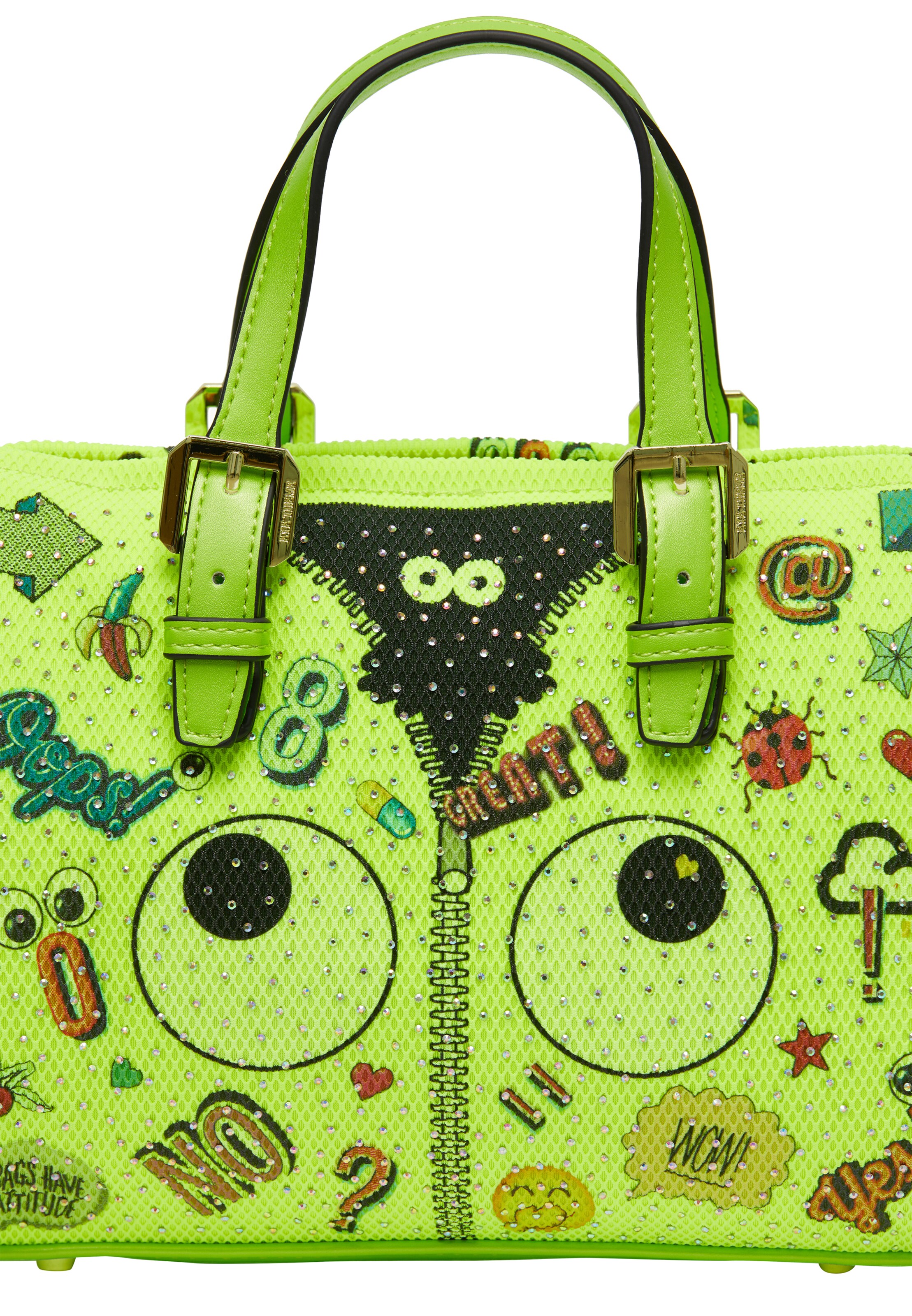 MYMO Ročna torbica 'Pop Eyetheme' | zelena barva