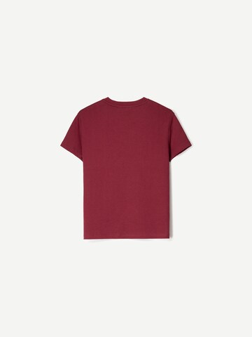 T-shirt Bershka en rouge