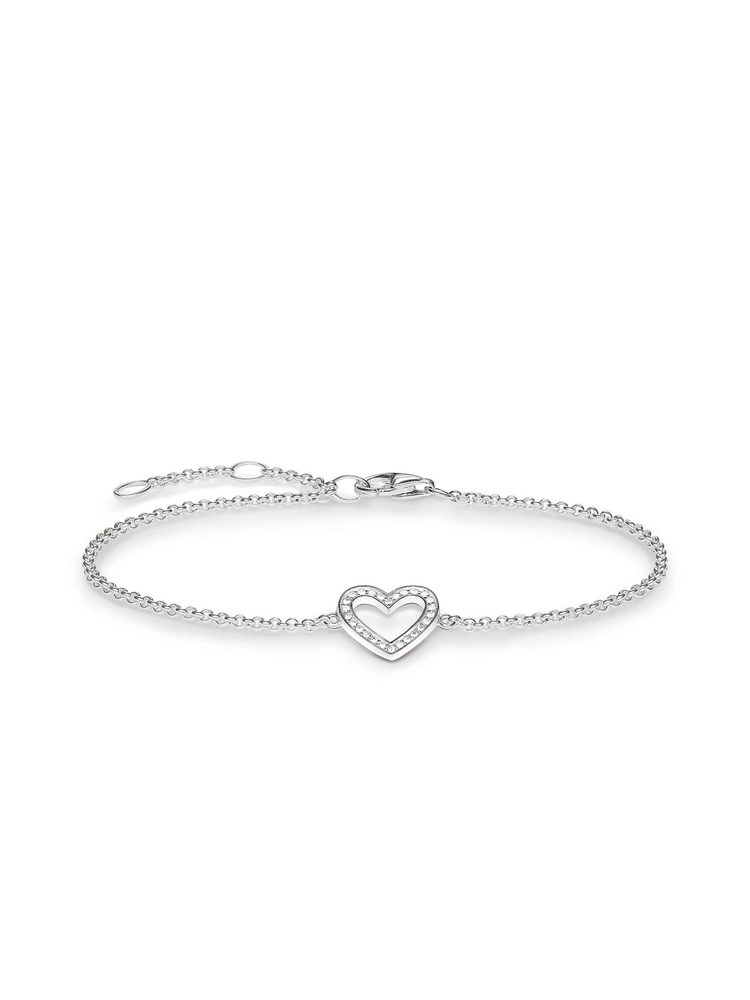 Bracelet 'Armband Symbol der Liebe' Thomas Sabo en blanc : devant