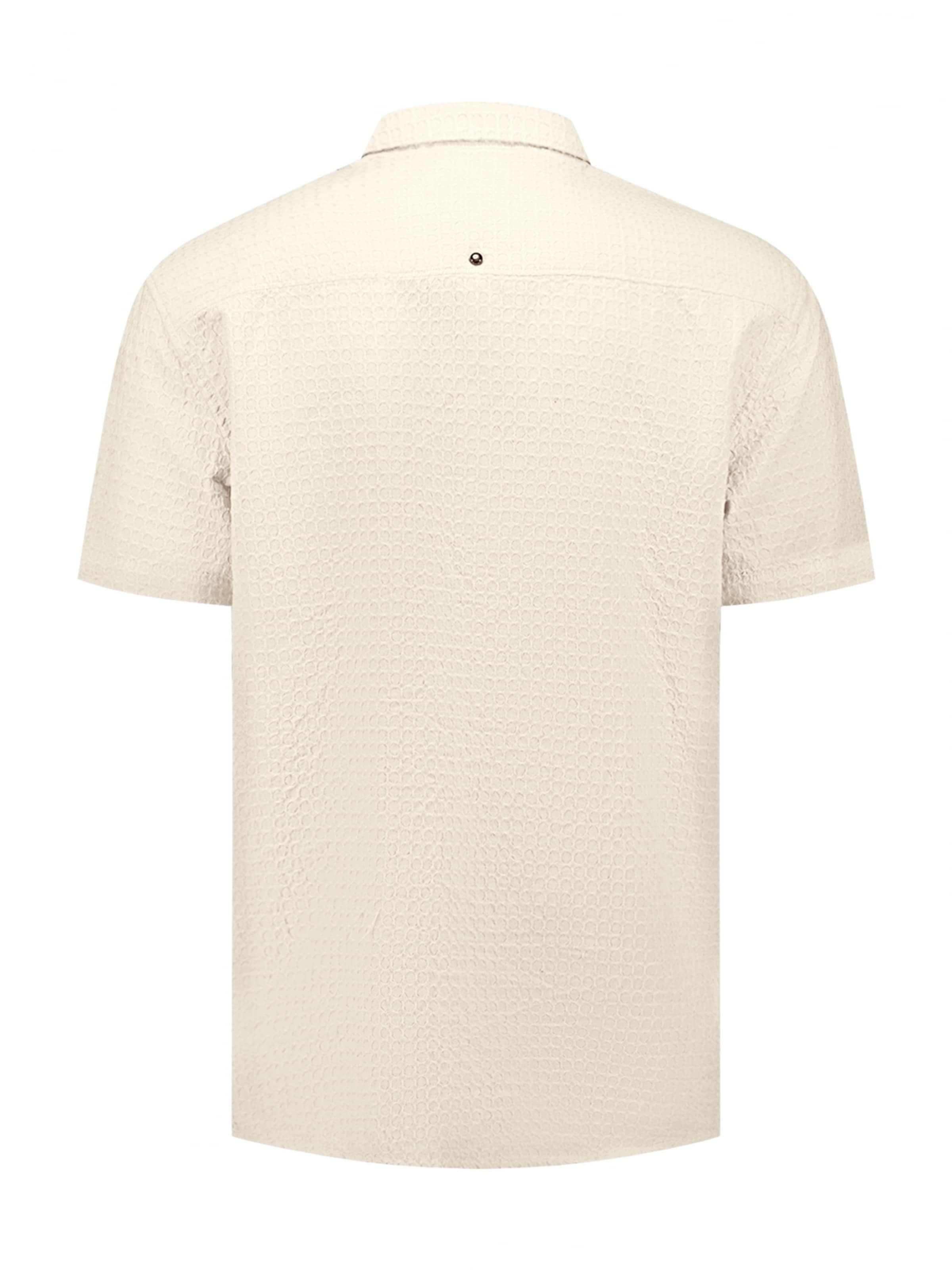 No Excess Regular fit Button Up Shirt in Beige