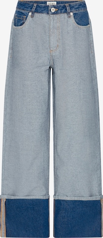 ICHI Wide Leg Farkut 'MIANNA' värissä sininen: etupuoli