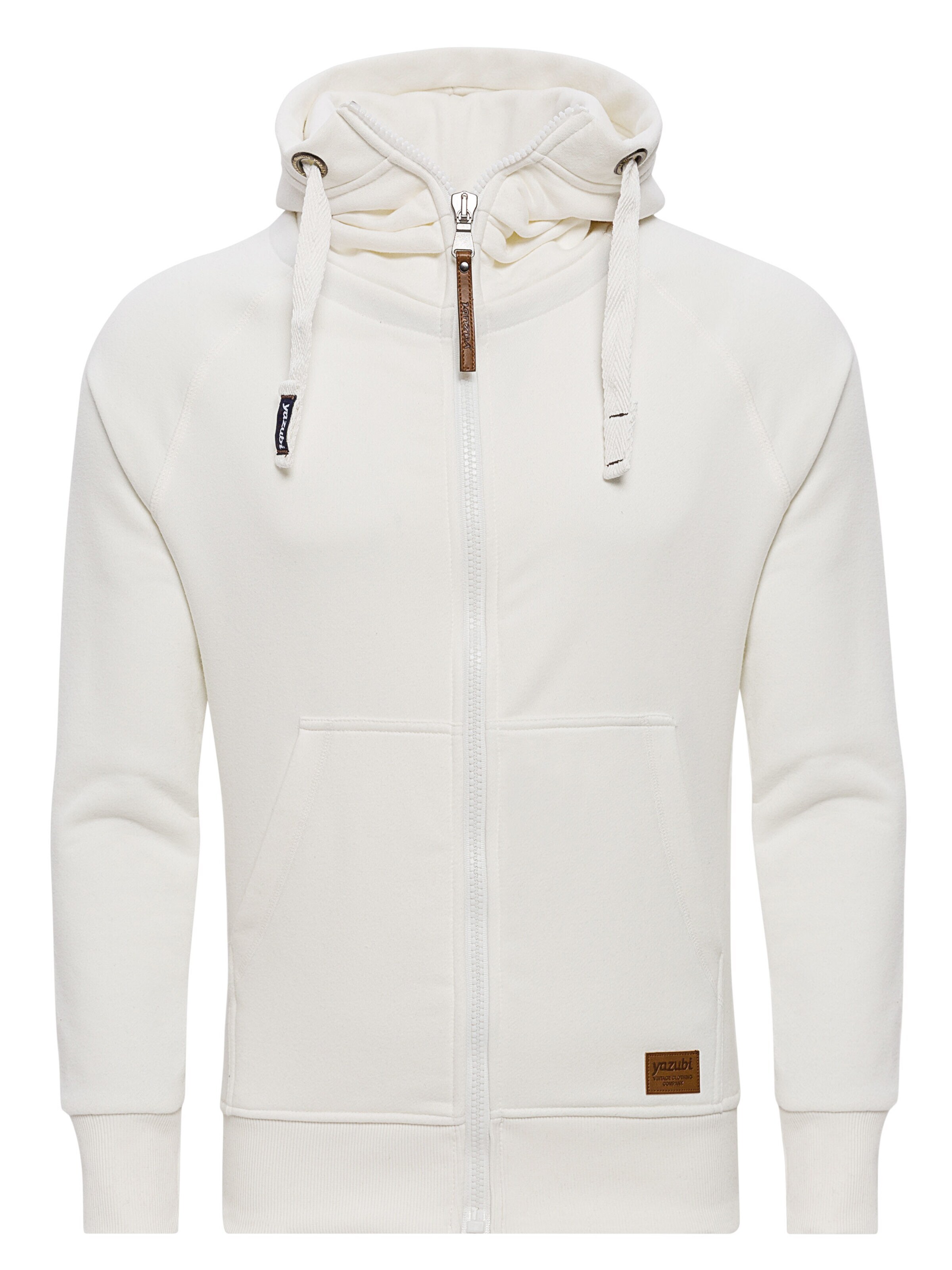 yazubi Sweatjacke 'Jacob'‌‌‌‌‌‌‌ in Weiß