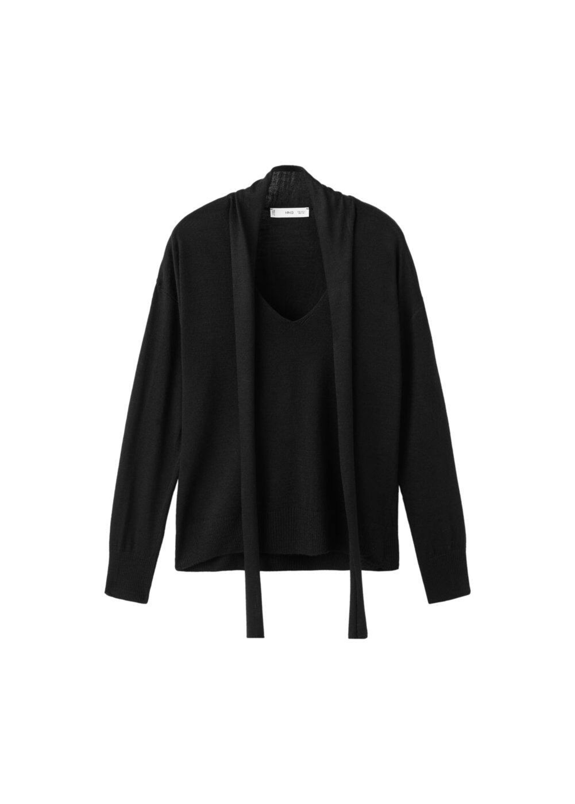 MANGO Pullover 'Laia' in Schwarz: Vorderseite