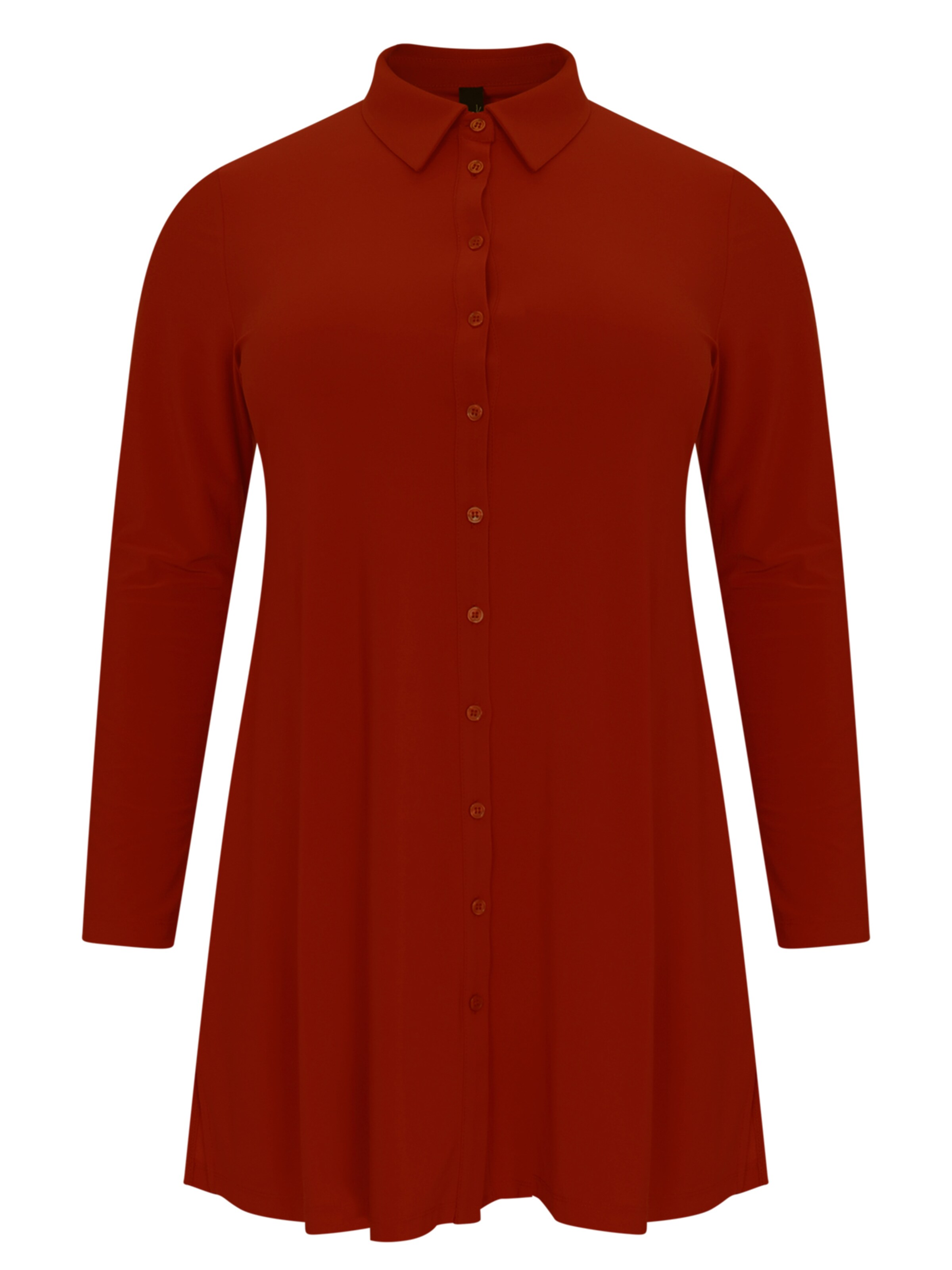 YOEK Bluse in S-M in rot, Produktansicht