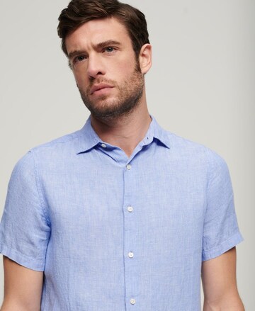 Superdry Comfort fit Overhemd in Blauw