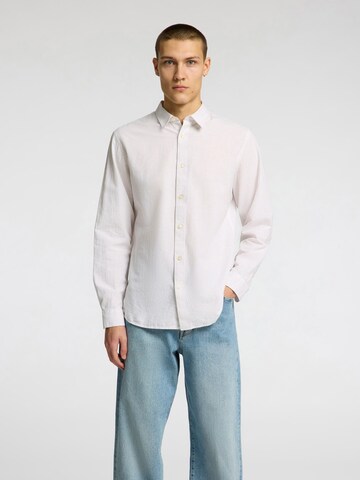 Coupe slim Chemise SELECTED HOMME en beige : devant