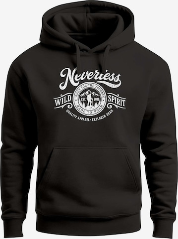 Neverless Sweatshirt 'Wild Spirit' in Schwarz: Vorderseite