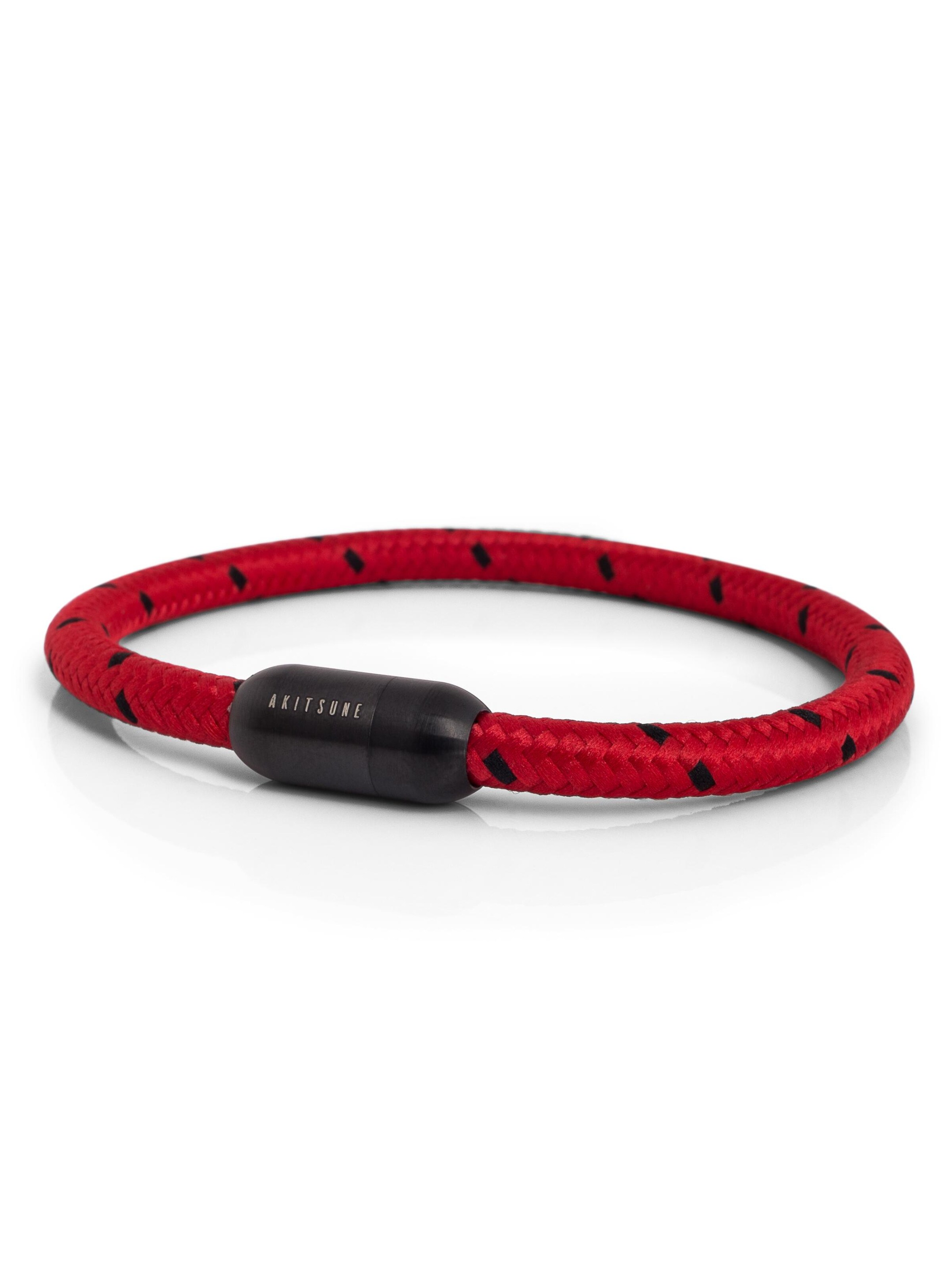 Akitsune Bracelet 'Silvus' in Red: front