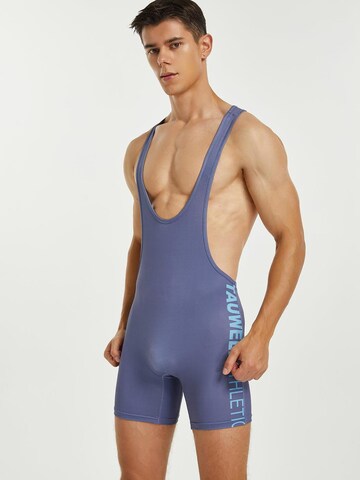 TAUWELL Athletic Underwear 'Fitness Wrestling Singlet' in Purple