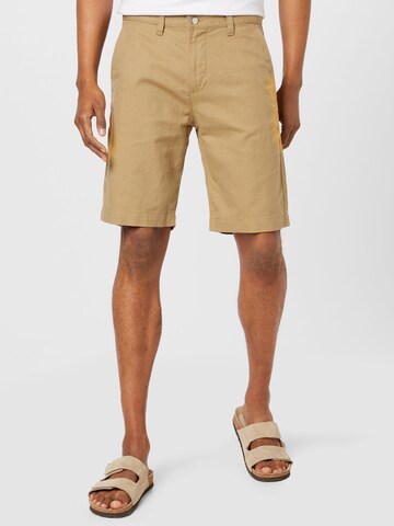 Regular Pantalon chino ESPRIT en beige : devant