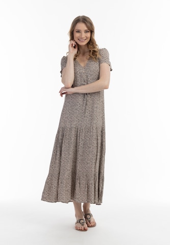 usha FESTIVAL Summer dress in Beige: front