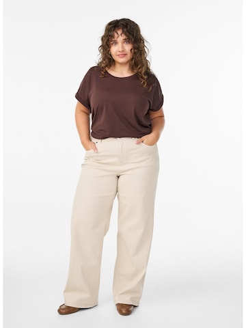 Zizzi Футболка 'Katja' в Коричневый