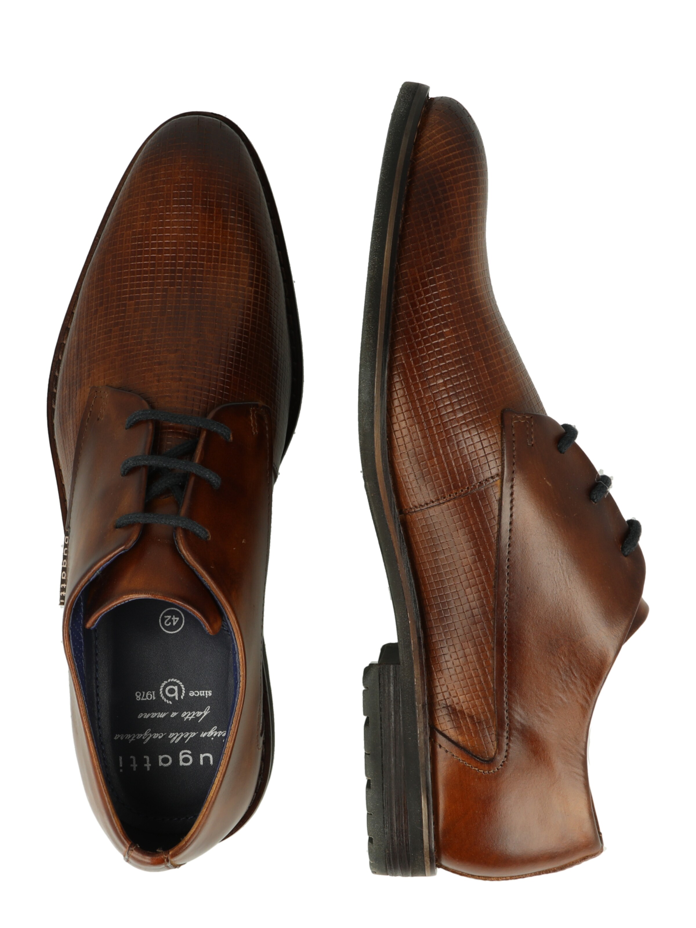 bugatti Δετό παπούτσι 'Zanerio' σε καφέ