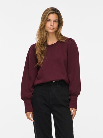Sweat-shirt 'VIVera' VILA en rouge : devant