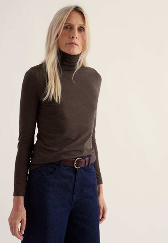 T-shirt ' Landing ' Seasalt Cornwall en marron : devant
