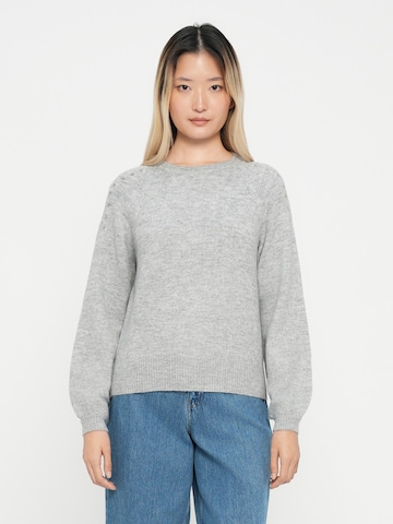 JDY - Pullover 'JDYPEARL' em cinzento: frente