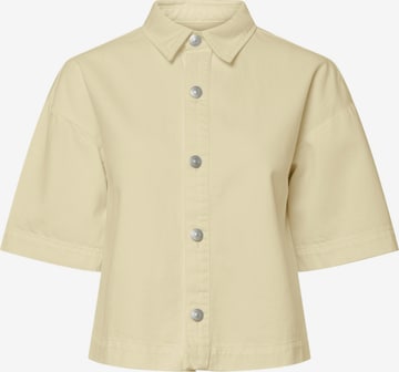 Bluză 'PCSKY' de la PIECES pe galben: față