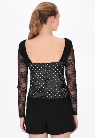 myMo at night Blouse 'Party' in Zwart