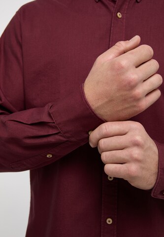 ETERNA Regular fit Overhemd 'Even' in Rood