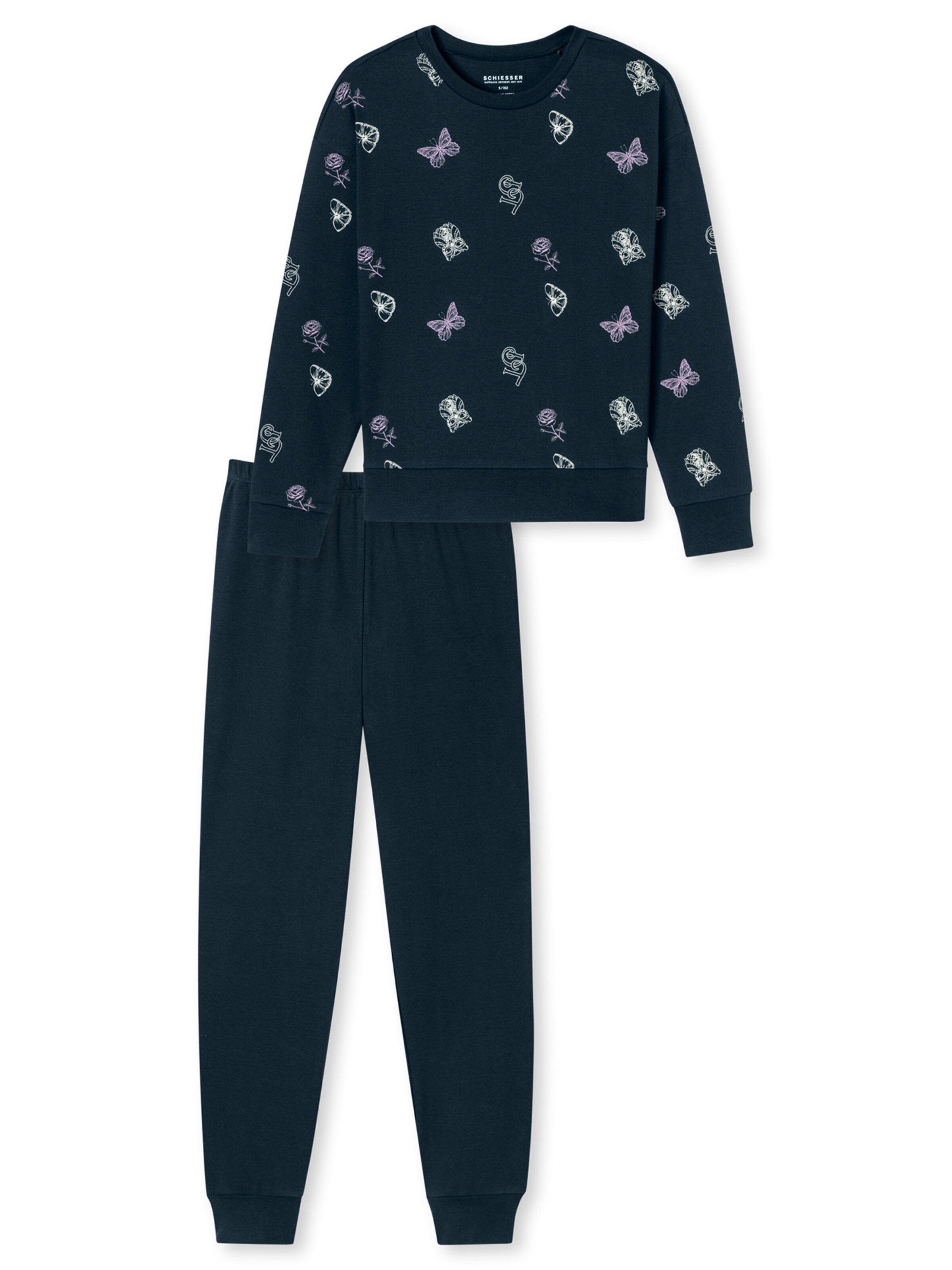 SCHIESSER - Pijama ' Nightwear ' en azul: frente