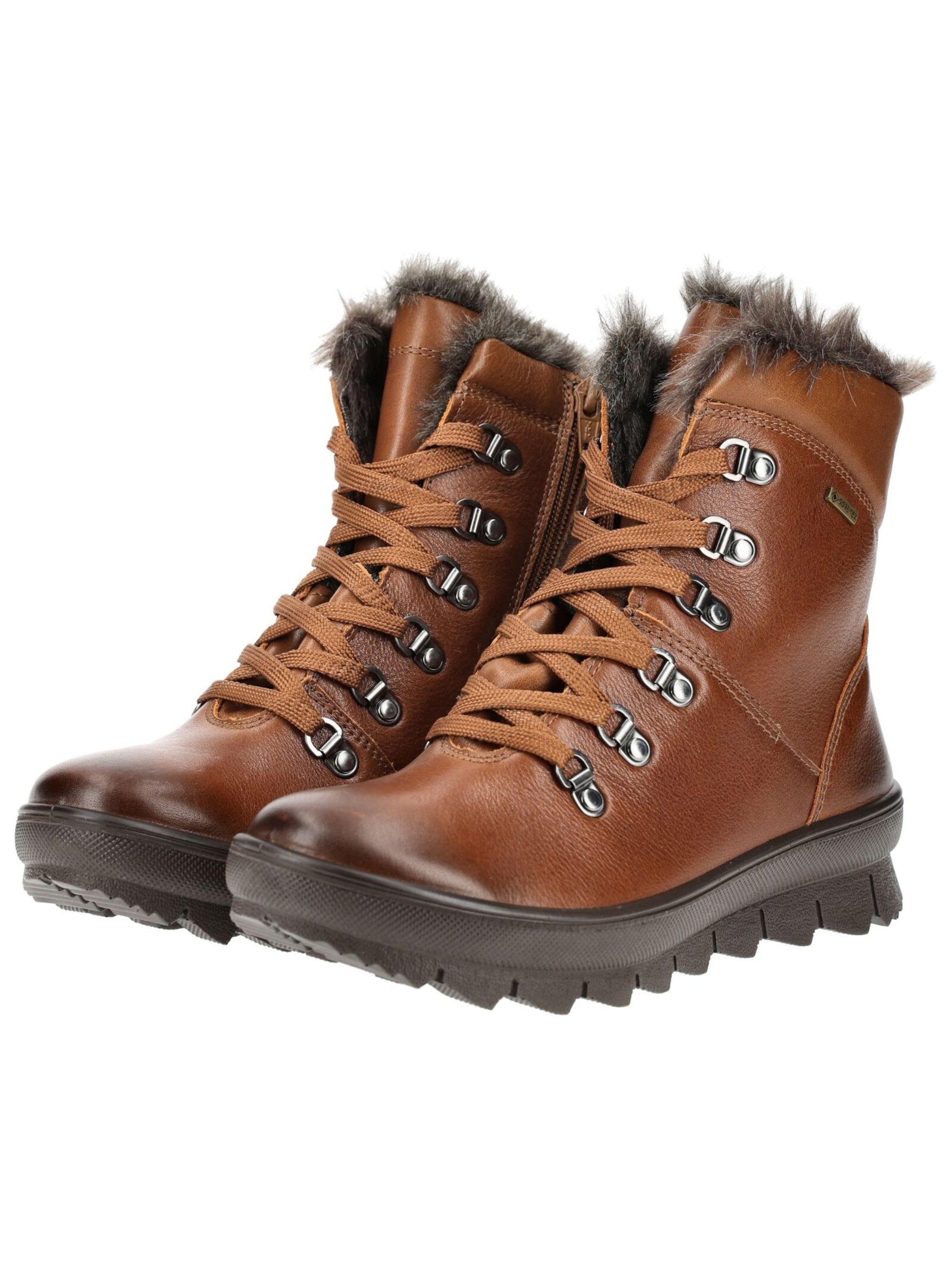 Bottines à lacets 'Novara' Legero en marron : devant