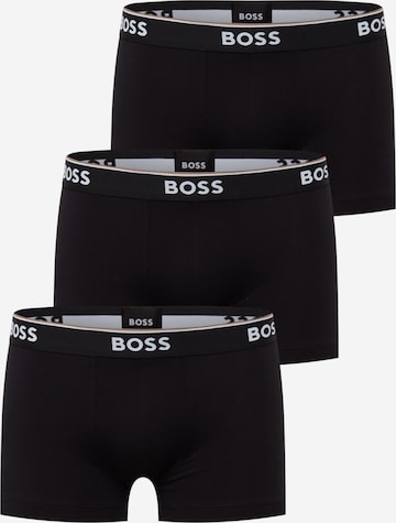 BOSS Boxershorts 'POWER' in Zwart: voorkant