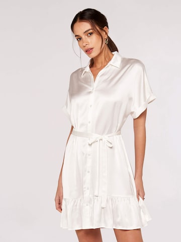 Robe-chemise Apricot en blanc : devant