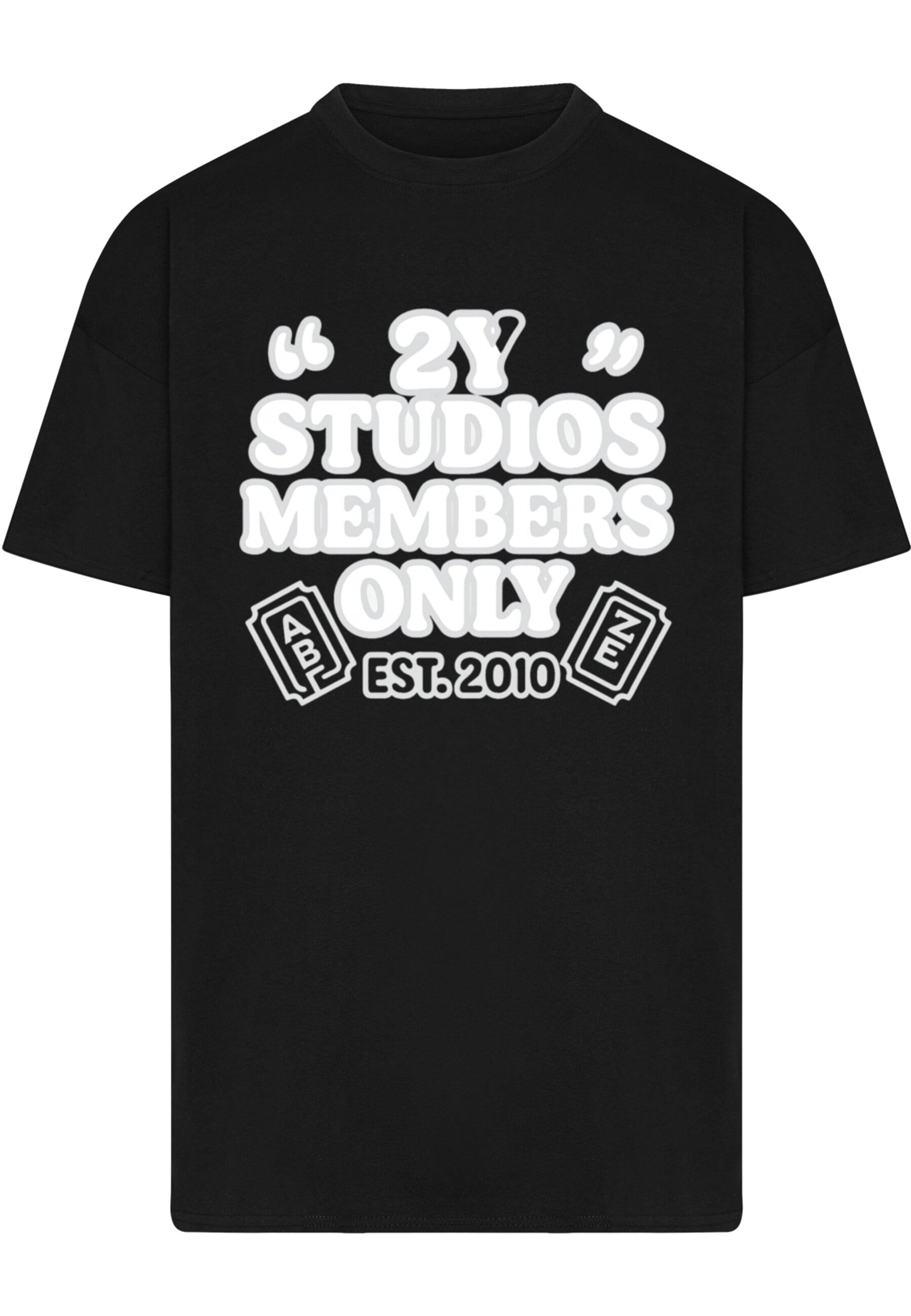 2Y Studios Shirt 'Members Only' in Black: front