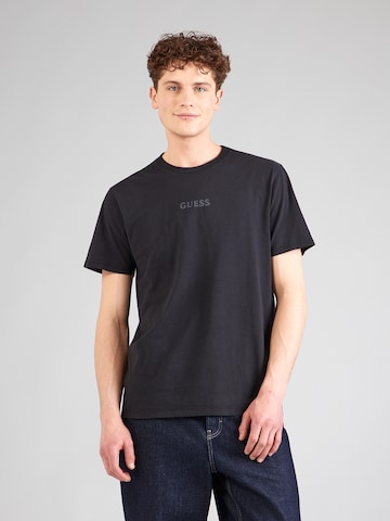 GUESS Футболка 'QUATTRO' в Черный