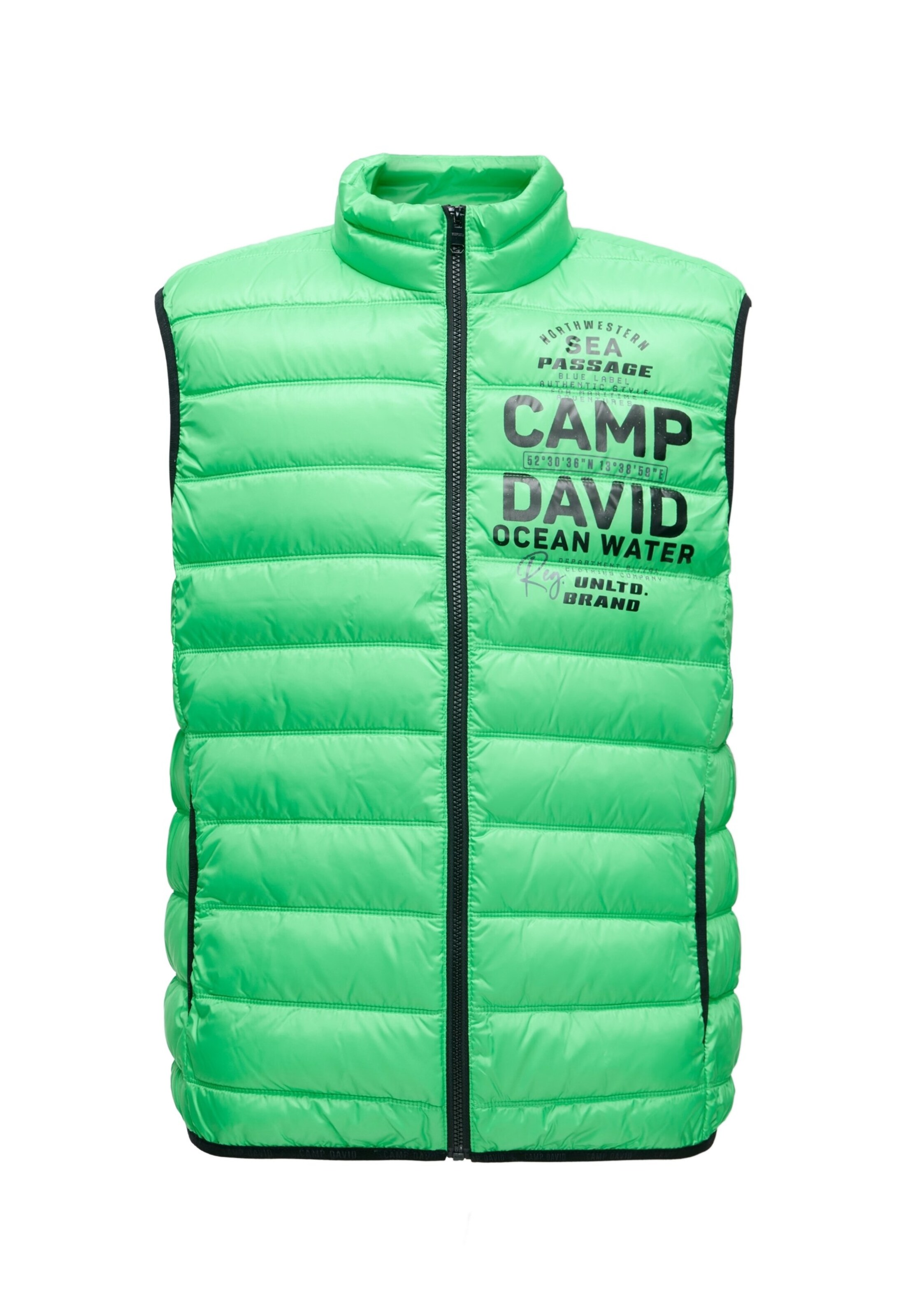 CAMP DAVID Mellény - zöld: elől