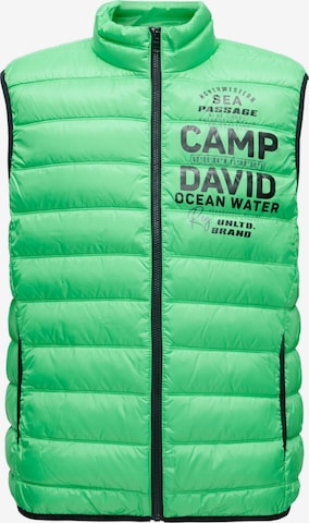 Gilet di CAMP DAVID in verde: frontale