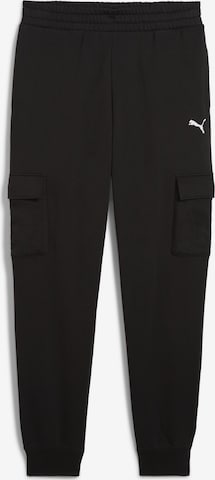 PUMA Tapered Sports trousers 'Essentials' in Black: front