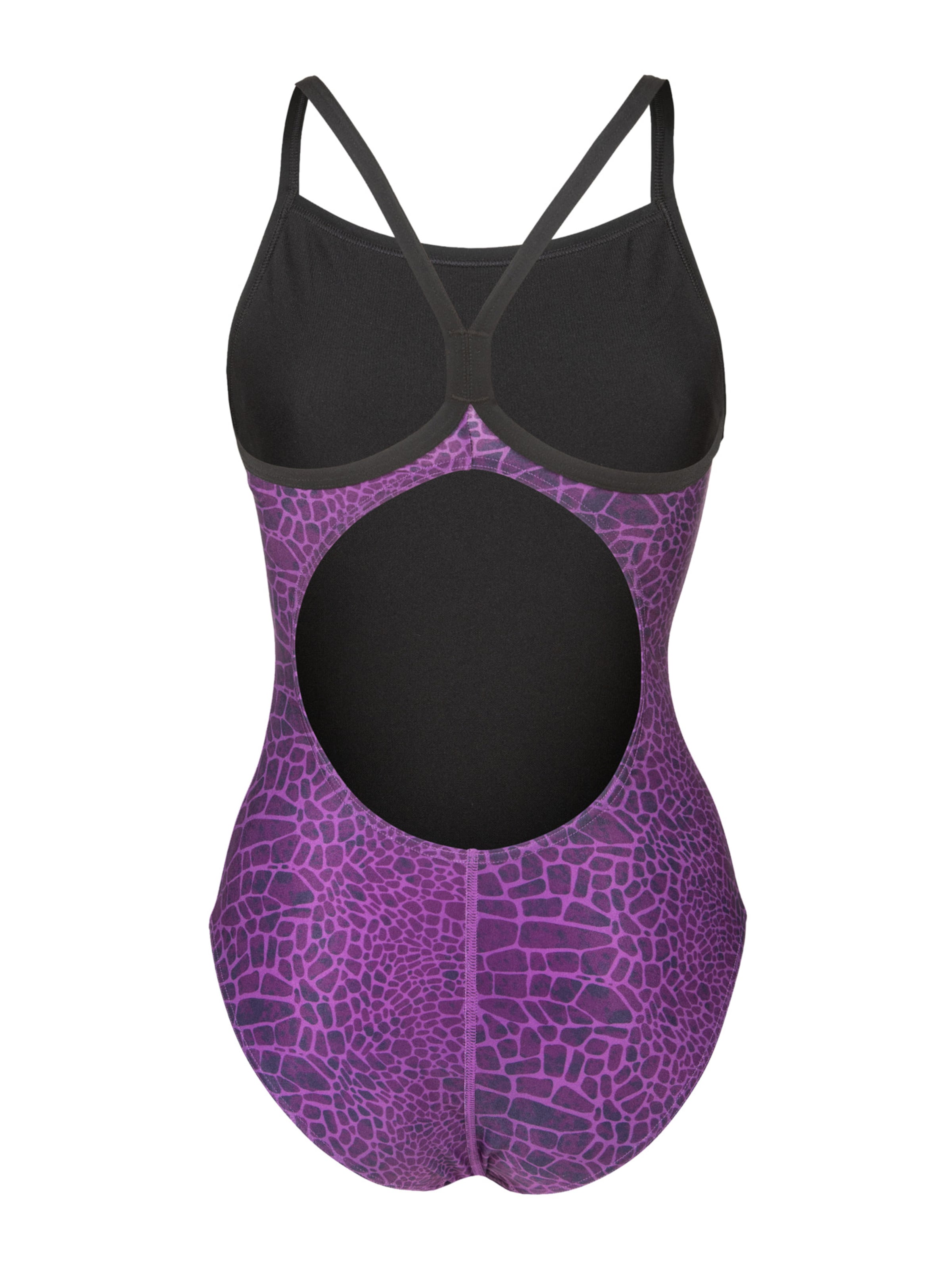 Bustieră Costum de baie întreg 'Snakeskin Lightdrop Back' de la ARENA pe mov