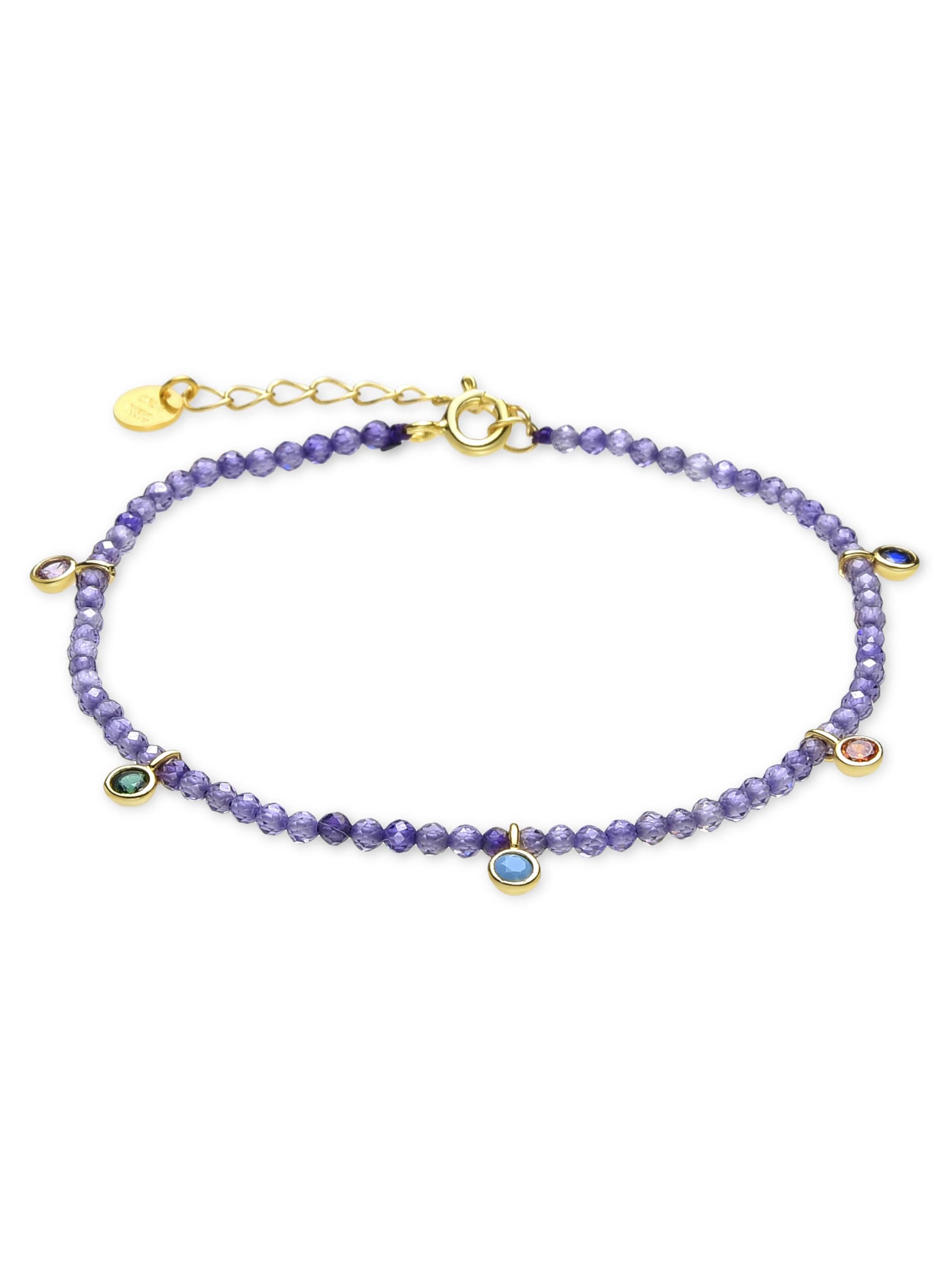 Bracelet 'Nasinsa' Luxenter en violet : devant