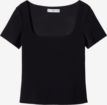 T-shirt 'MAUD' MANGO en noir : devant