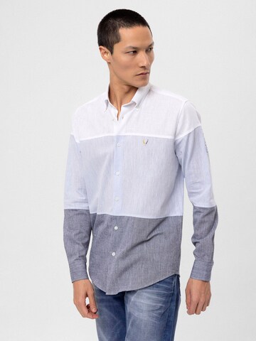 By Diess Collection Regular fit Button Up Shirt in Blue