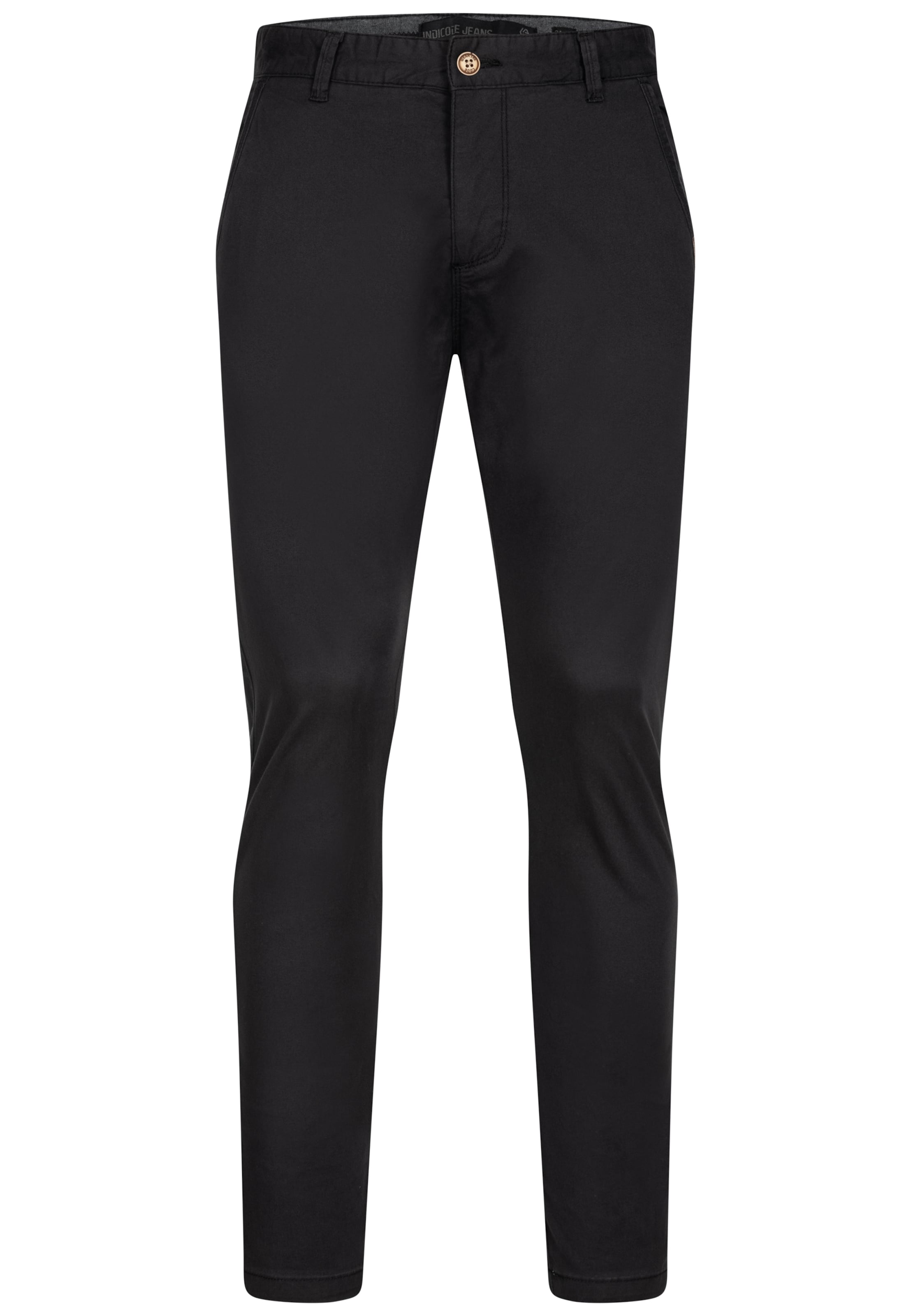 INDICODE JEANS Chino Pants 'Cherry' in Black: front