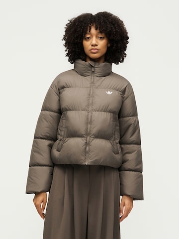 Veste d’hiver ADIDAS ORIGINALS en marron : devant