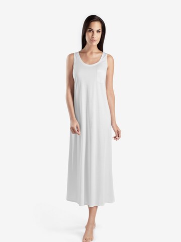 Déshabillé ' Cotton Deluxe 130cm ' Hanro en blanc : devant