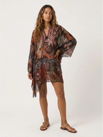 Miss June - Vestido 'Caftan Court Ximena' em preto: frente