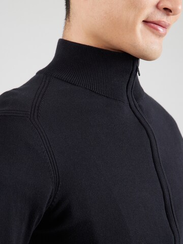INDICODE JEANS Strickjacke 'Chancellor' in Schwarz