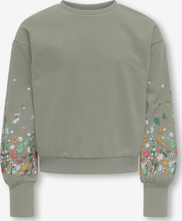 ONLY GIRLS Mikina 'KOGBROOKE' – zelená: přední strana